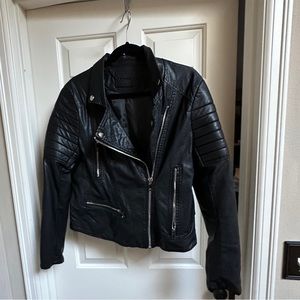 Faux Leather BlankNYC jacket size large